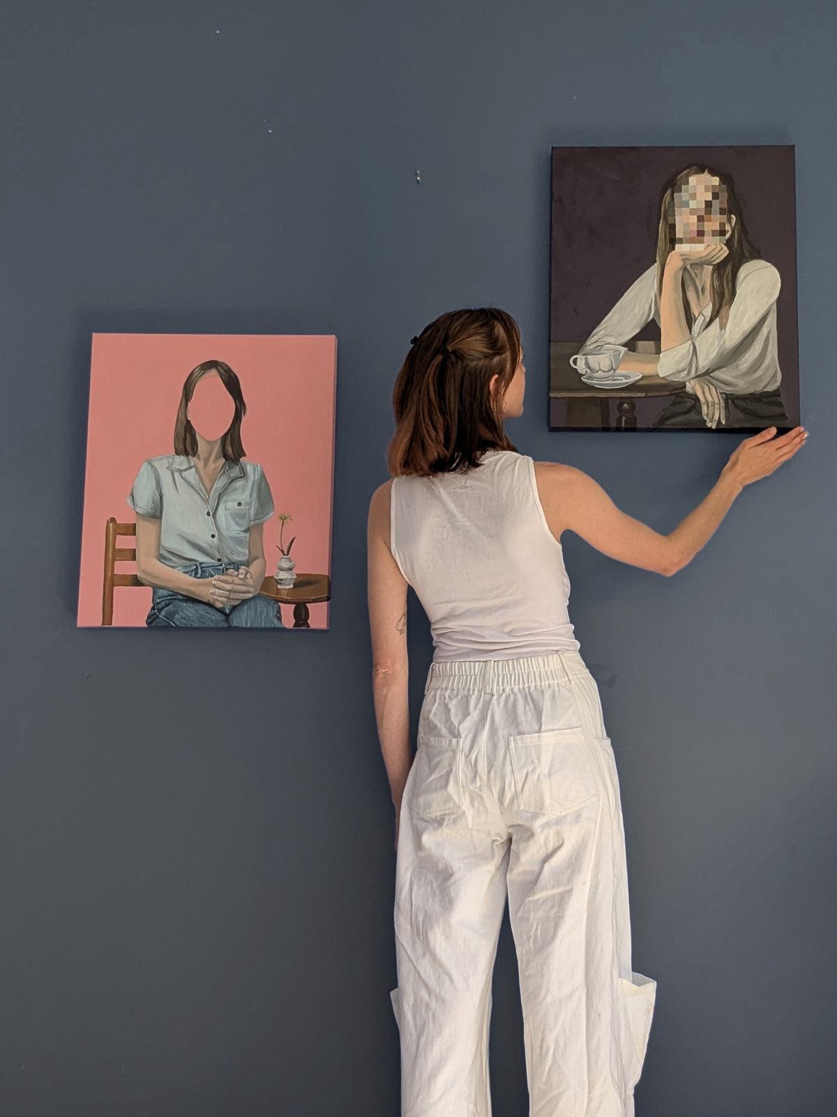 I disappeared from life, then painted myself back in