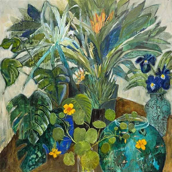 Yellow Nasturtiums - Denise Daffara by Denise Daffara