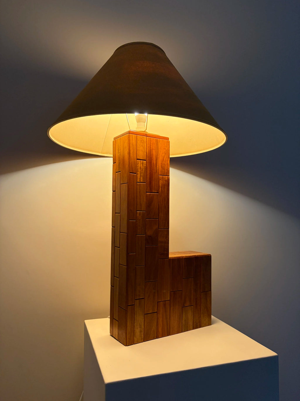 Rosewood tiled floor lamp - Victor & Wills by Victor & Wills