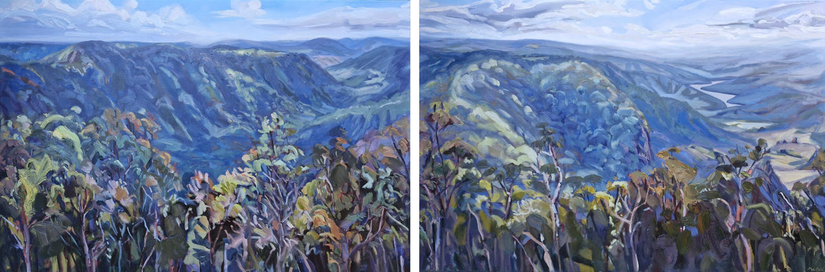 Binna Burra Outlook Diptych - Kate Marek by Kate Marek