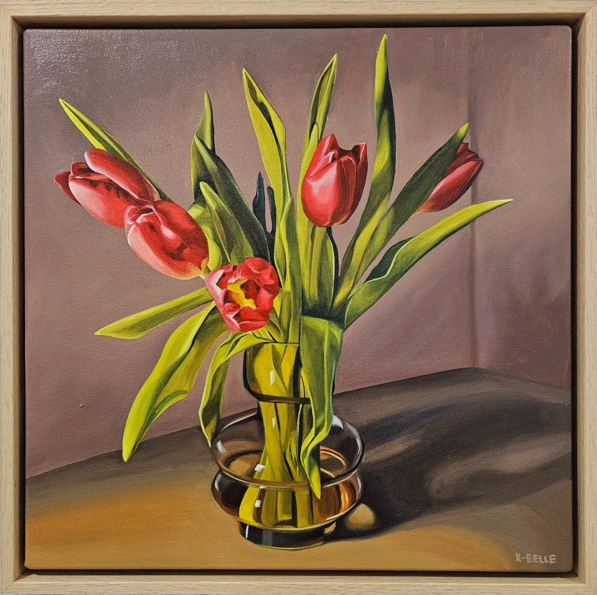 Fuschia Tulips at Dusk - Keanna Belle Sacilotto by Keanna-Belle Sacilotto