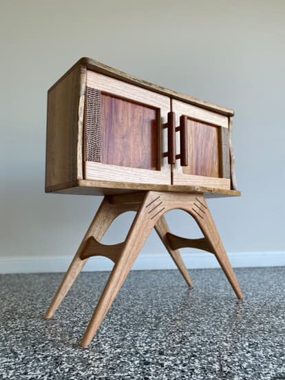 Mini Sideboard | Live Edge Silky Oak, Blackbean & Rosewood by Victor & Wills