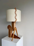 Rosewood, Oak & Blackwood Table Lamp by Victor & Wills
