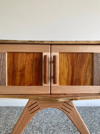 Mini Sideboard | Live Edge Silky Oak, Blackbean & Rosewood by Victor & Wills