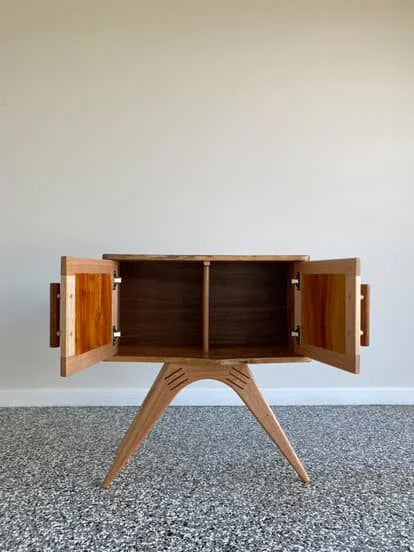 Mini Sideboard | Live Edge Silky Oak, Blackbean & Rosewood by Victor & Wills