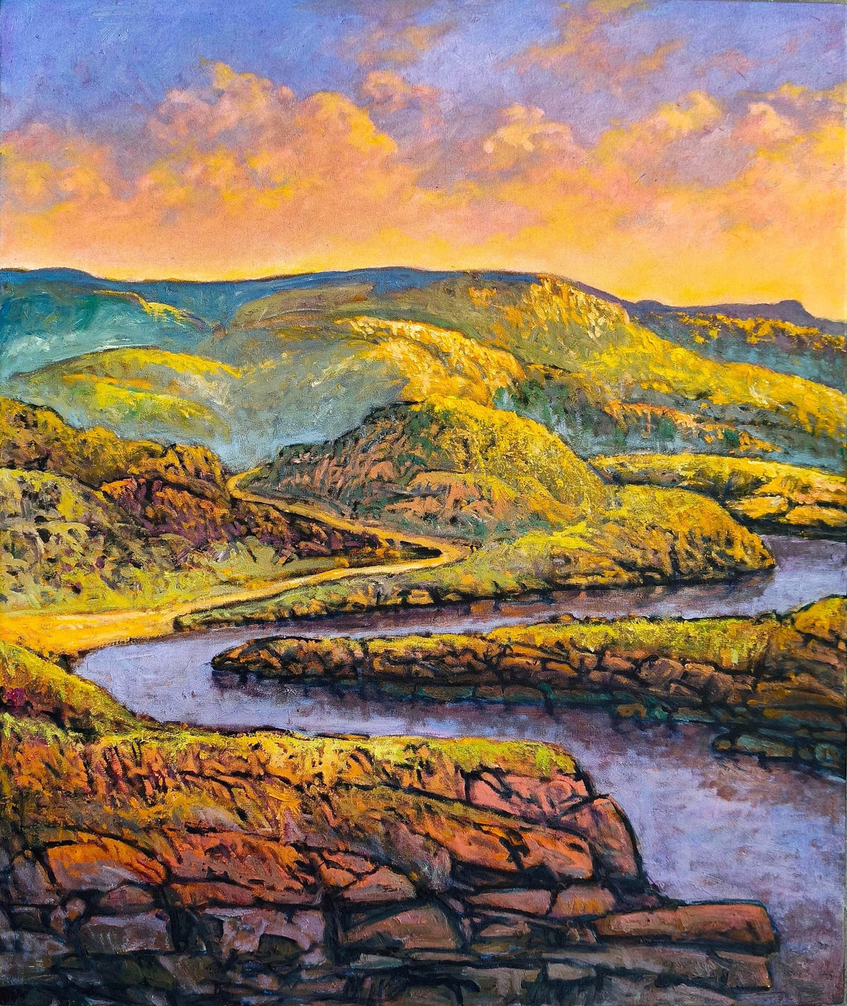 Hills at Dusk - Wayne Smith by Wayne Smith